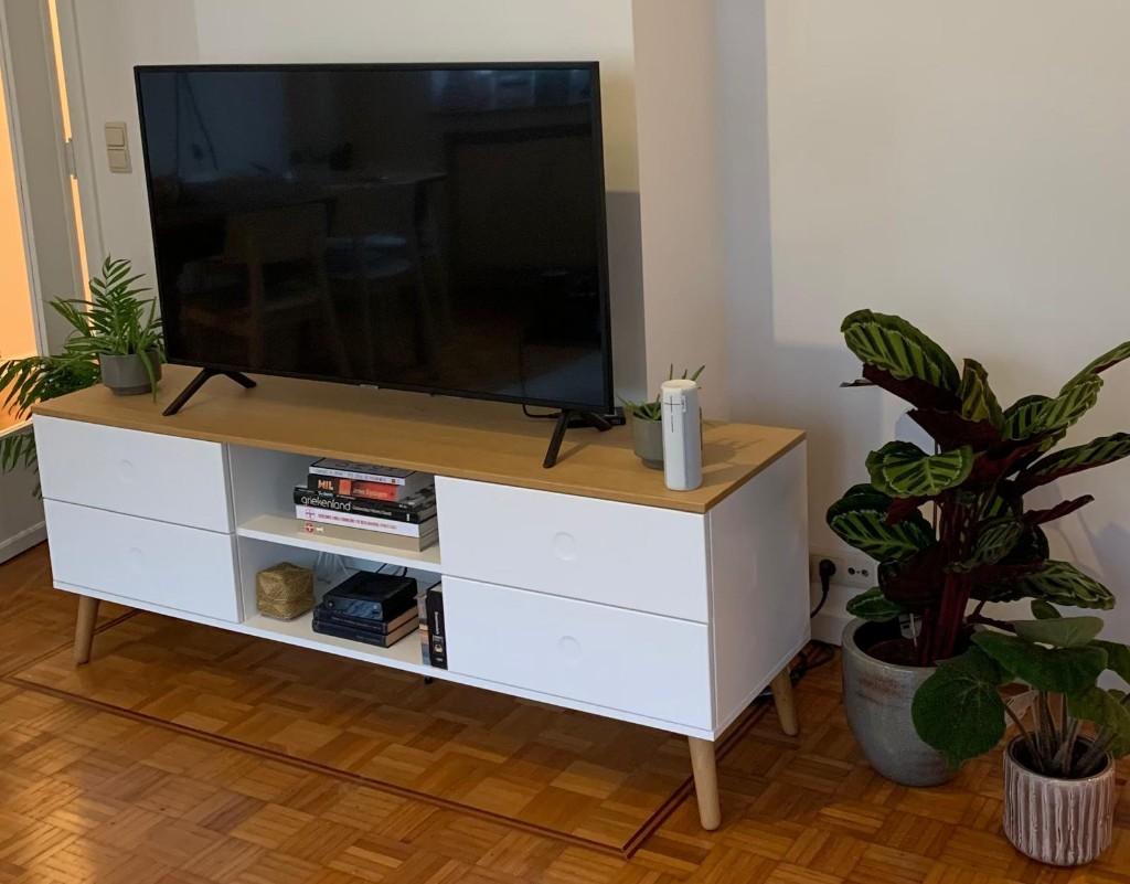 TV meubel, Ophalen, 150 tot 200 cm, Minder dan 100 cm, Modern