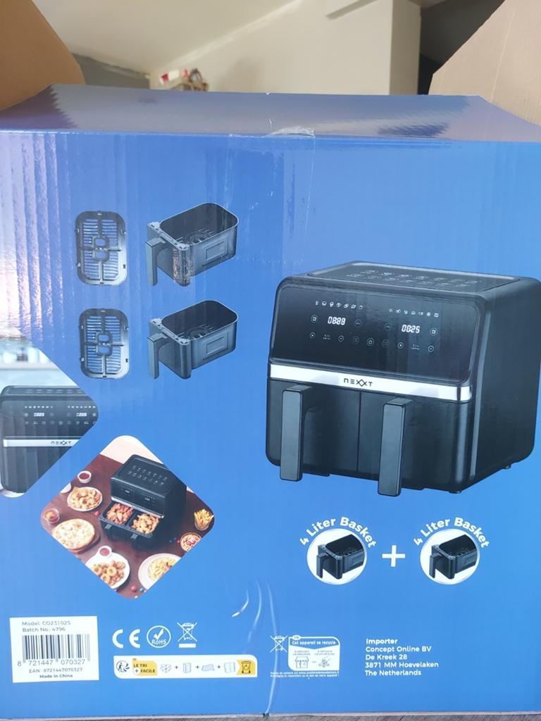2 x 4 liter touch-airfryer, Ophalen