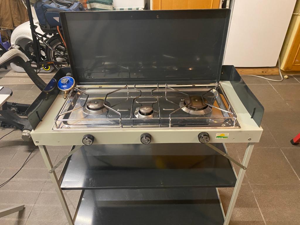 Réchaud à gaz de camping, gris/noir, Enlèvement, Comme neuf