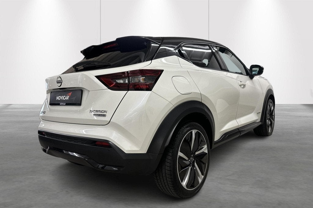 Nissan Juke 1.6 Hybrid 145 N-Design, Stof, Gebruikt, 750 kg, 4 cilinders