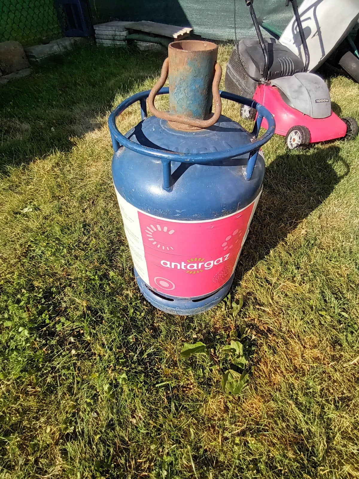 Lege gasfles Antargas butaan/propaan ,buiten draad, Ophalen
