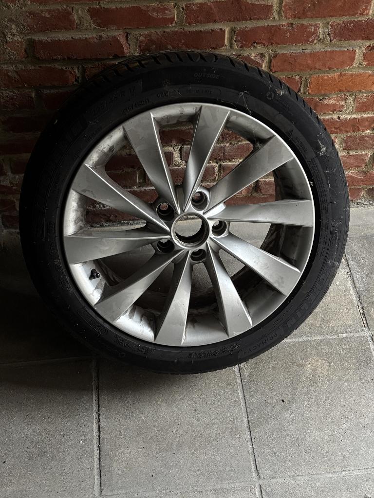 Velgen+Banden Michelin 225/45 R17, Auto-onderdelen, Banden en Velgen, Ophalen, Banden en Velgen, Nieuw, 17 inch