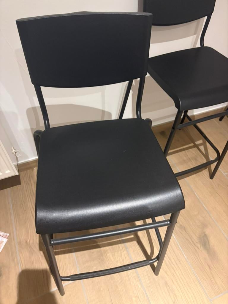 Tabourets de bar, Enlèvement, Comme neuf, Noir