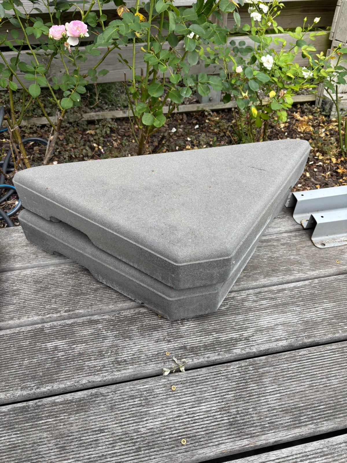 Tegels parasolvoet, Tuin en Terras, Parasols, Zo goed als nieuw, Parasolvoet, Ophalen