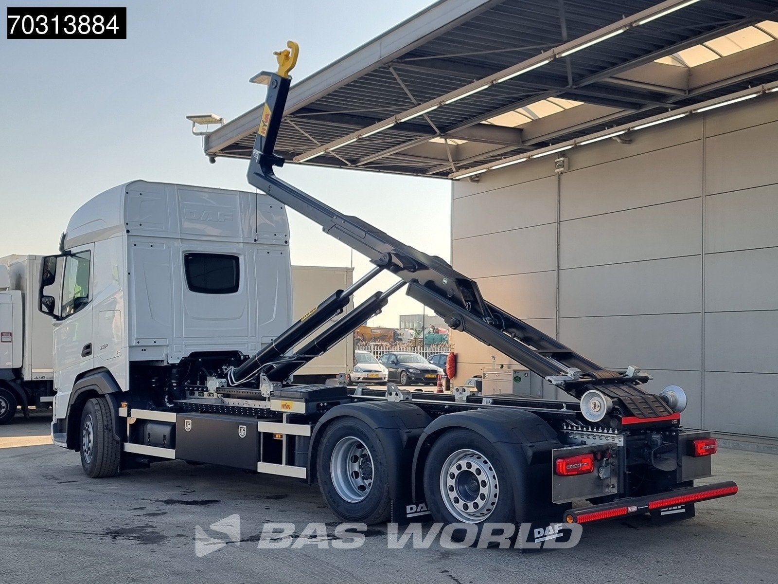 DAF XF 480 6X2 NEW HYVA 26-60S Lift+Steering axle Standklima, Auto's, Automaat, Euro 6, Wit, Bedrijf
