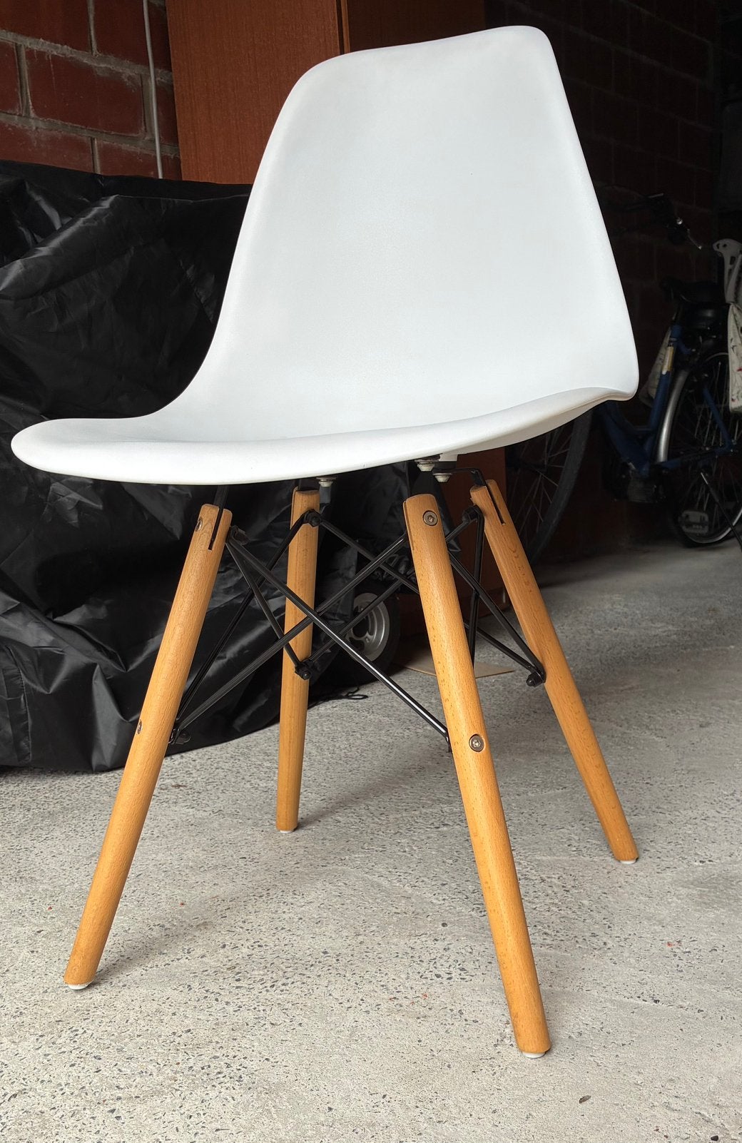 4 stoelen, Huis en Inrichting, Ophalen, Kunststof, Wit, Zo goed als nieuw