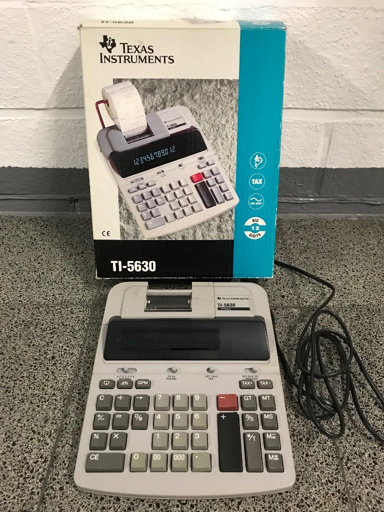 Texas Instruments TI 5630 - vintage bureaurekenmachine, Ophalen, Zo goed als nieuw