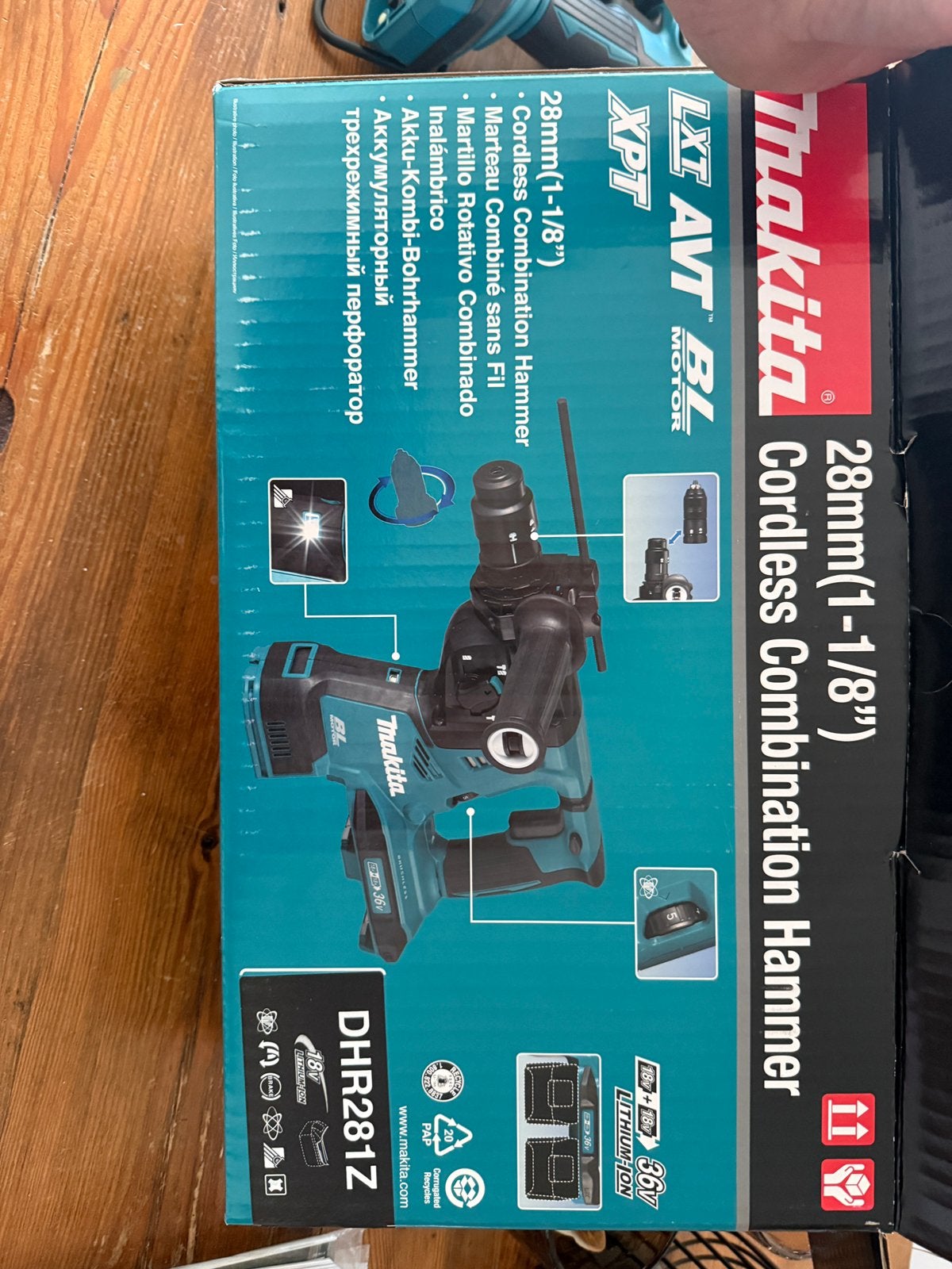 Makita DHR281 te koop. Nieuw in doos, Ophalen, 600 watt of meer, Boor- en/of Breekhamer, Nieuw