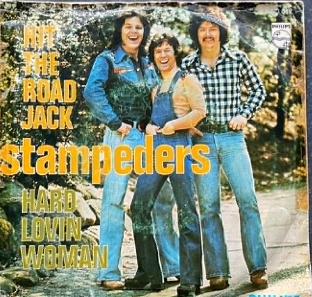 Stampeders "Hit The Road Jack", CD & DVD, Vinyles Singles, Enlèvement ou Envoi, Single, Utilisé, Housse de protection extérieure