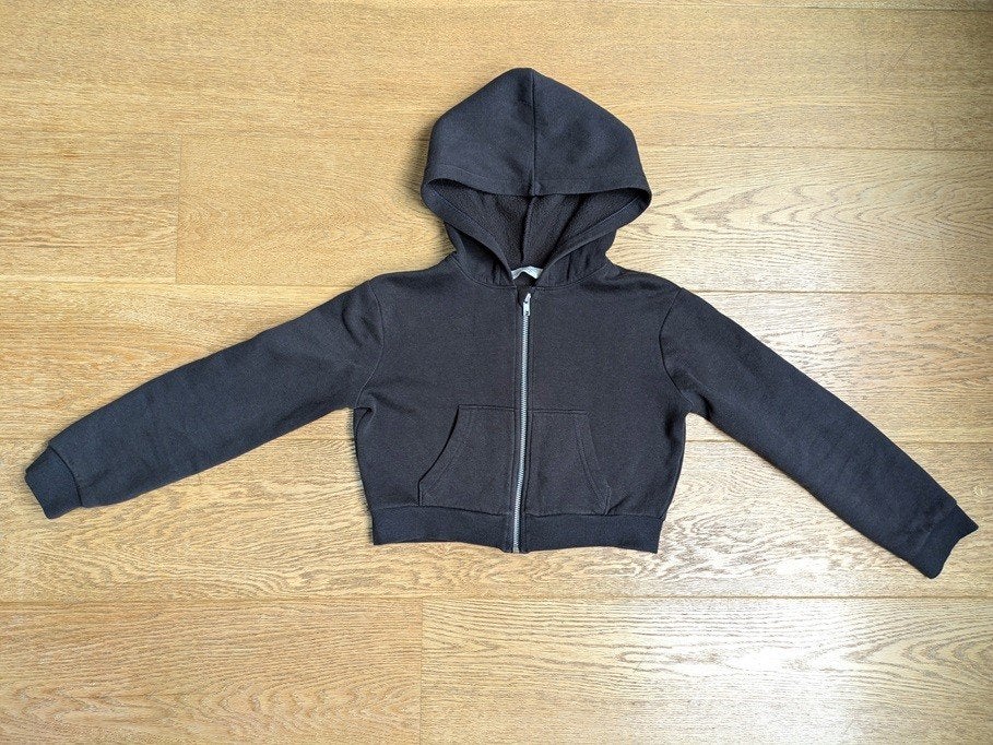 H&M - sweat à capuche zippé fille - taille 134 (9 ans), Enlèvement, Utilisé, Fille