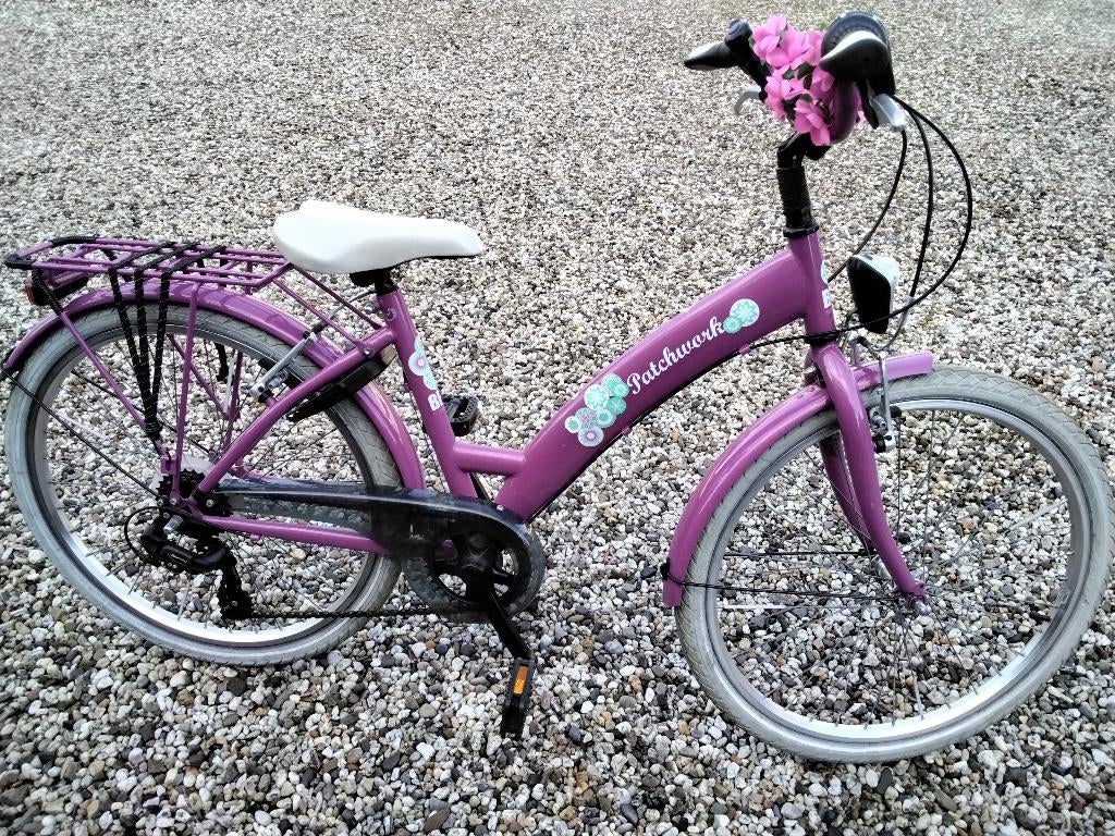 MEISJESFIETS BFK 24 INCH, Fietsen en Brommers, Ophalen, 24 inch, Velgrem, Versnellingen