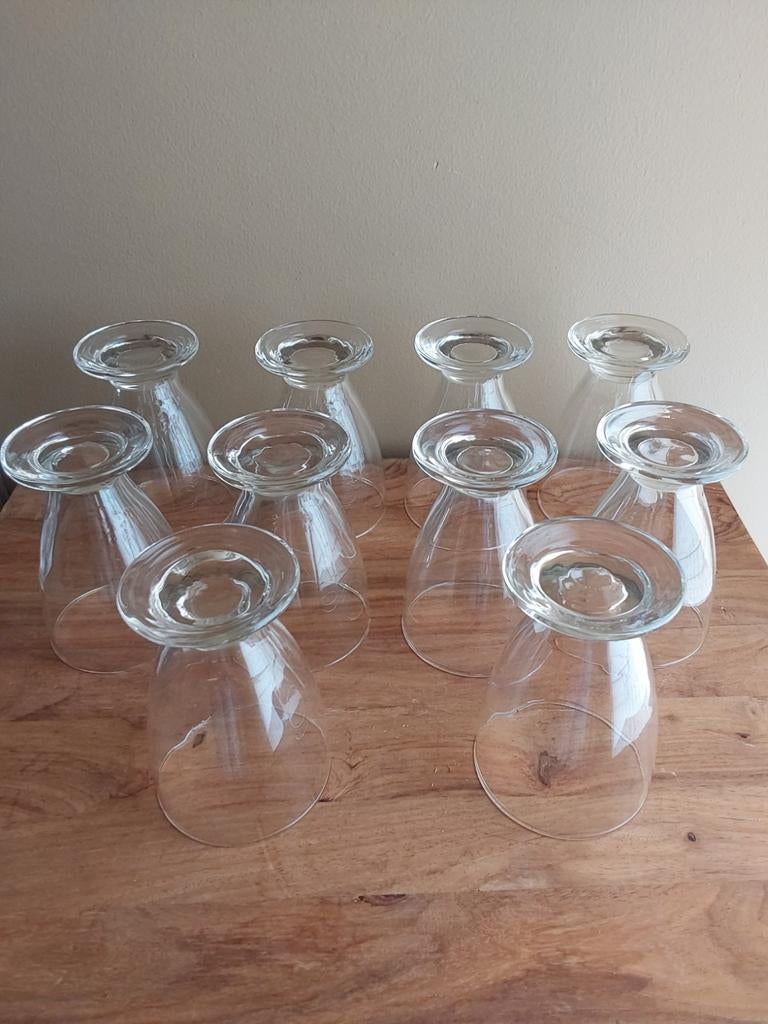 10 kleine ijscoupes, 1 maal gebruikt, Antiek en Kunst, Ophalen of Verzenden