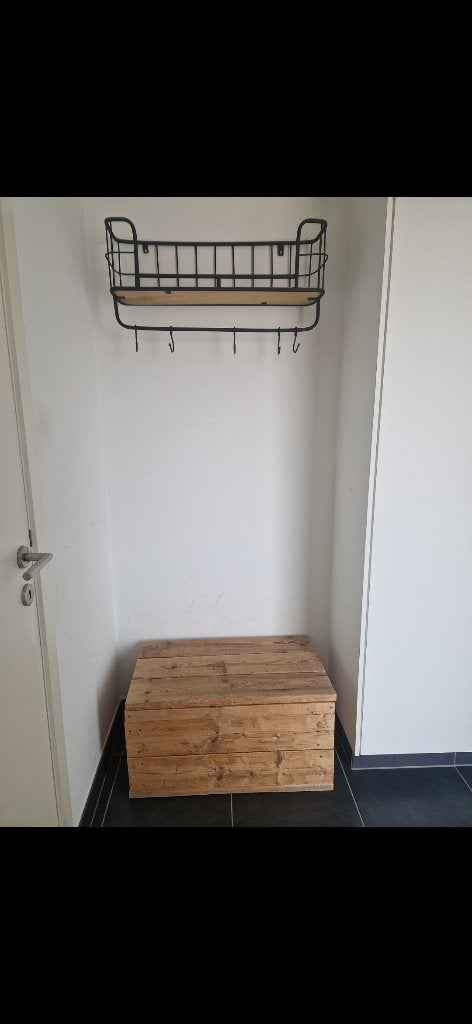 Kapstok + stevige houten kist, Huis en Inrichting, Ophalen, Zo goed als nieuw