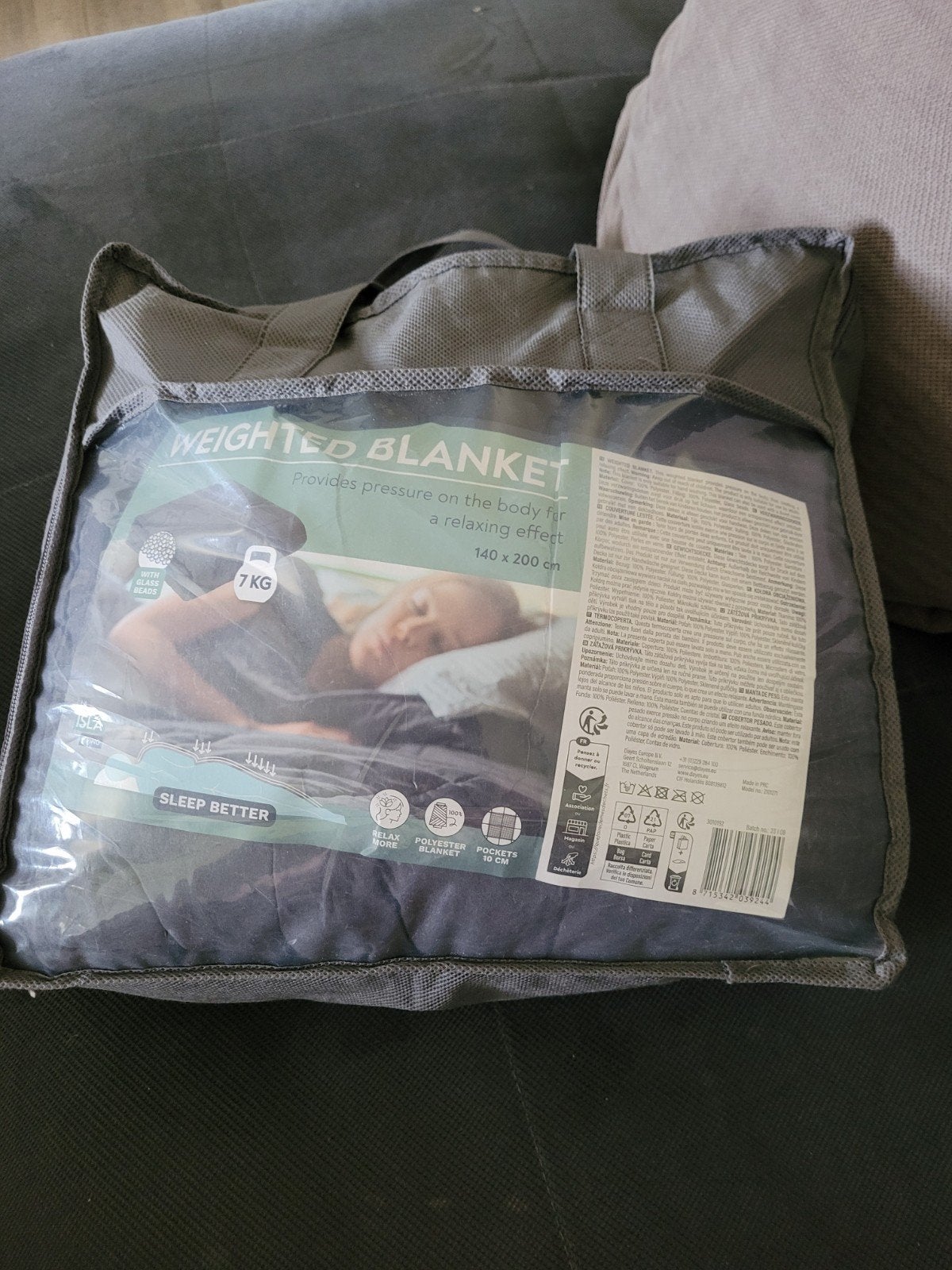 Couverture lestée 7kg, Enlèvement