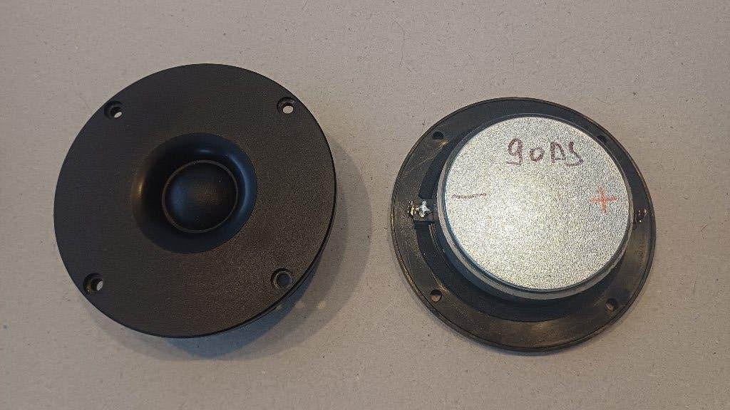 2 x Tweeter Grs 1" - 8 ohms - 90 dB - 50/100 watts comme neu, Enlèvement ou Envoi, Comme neuf, 60 à 120 watts, Autres marques