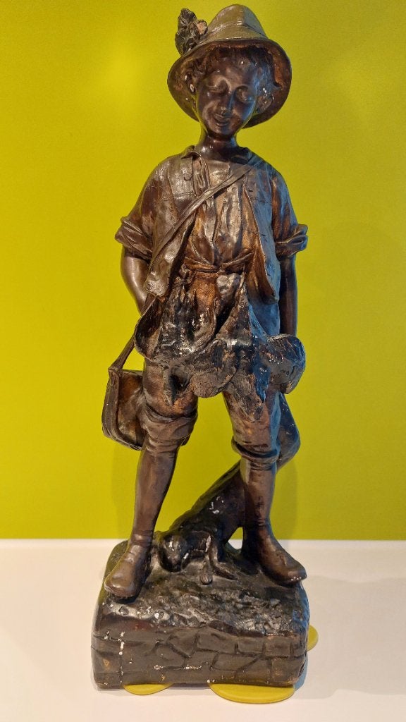 Klein beeldje van 55 cm naar Auguste Moreau, Ophalen, Gebruikt, Mens