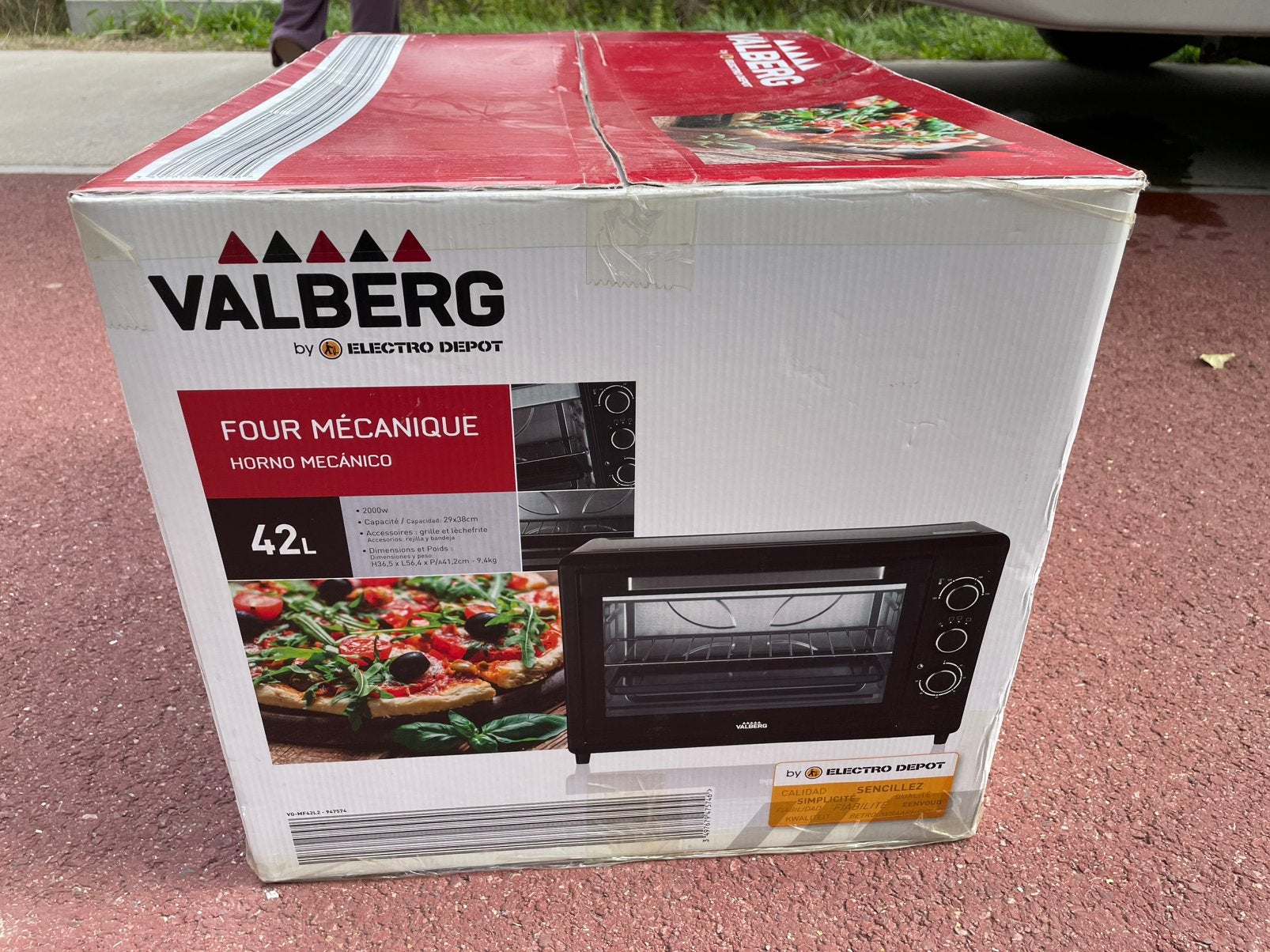 Valberg oven, Encastré, Enlèvement, Air chaud, 45 à 60 cm