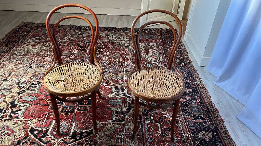 Thonet stoelen, Huis en Inrichting, Ophalen, Gebruikt, Twee, Bruin