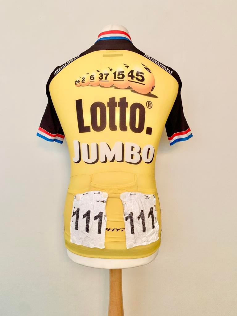 Lotto Jumbo 2017 worn by Lars Boom Jersey + Race numbers, Ophalen of Verzenden, Gebruikt, Kleding