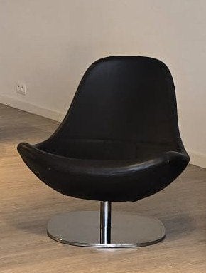 Lederen kuipzetel, Ophalen, 75 tot 100 cm, Zo goed als nieuw, Modern