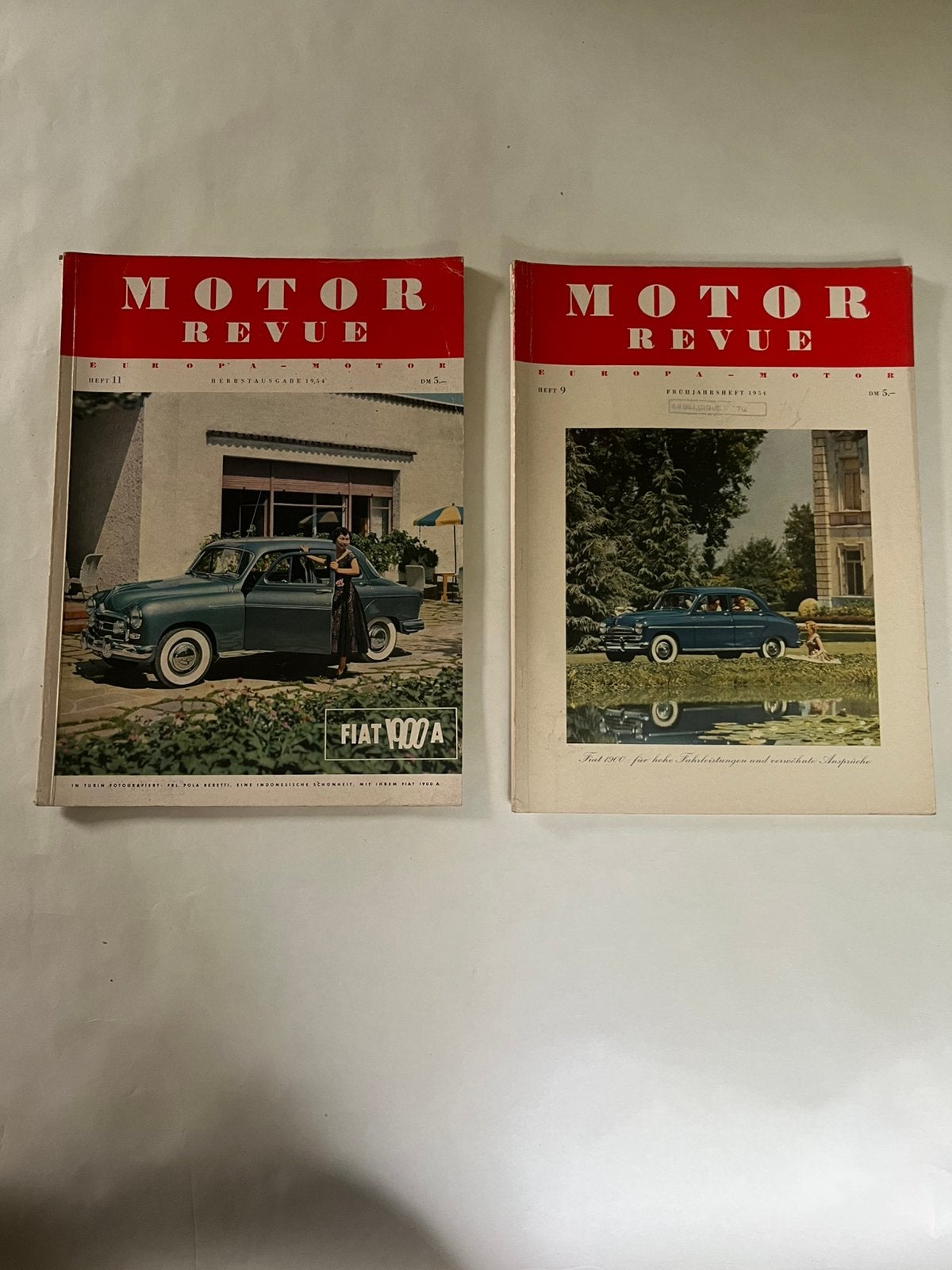 2 MOTOR REVUE Magazine’s n•  9-11 1954, Boeken, Ophalen, Zo goed als nieuw