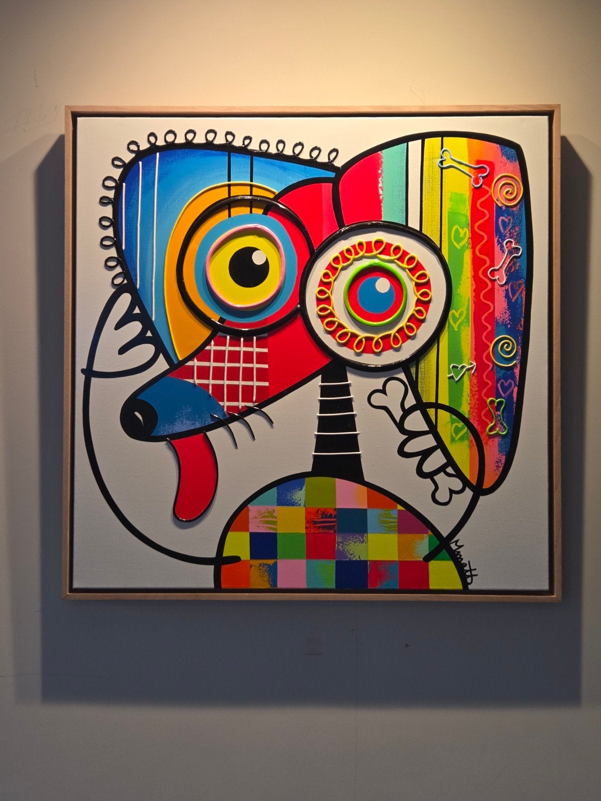 Muriel Matt, origineel, Antiek en Kunst, Kunst | Schilderijen | Abstract, Ophalen of Verzenden