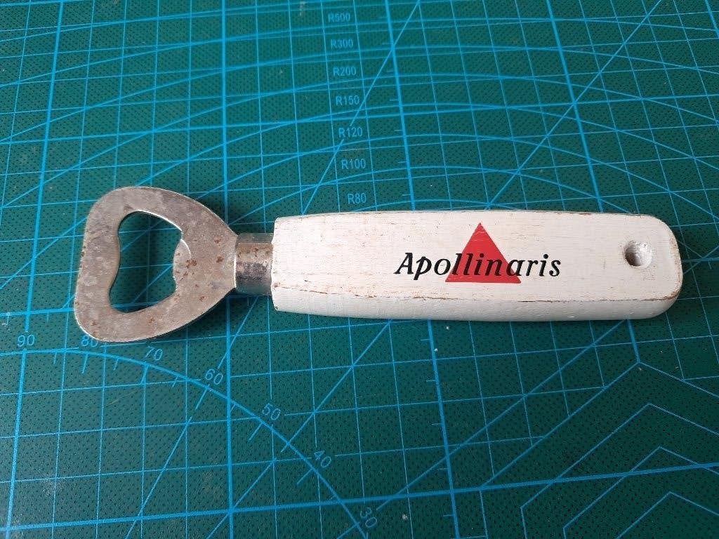 Apolinaris flesopener, flesopener., Verzamelen, Ophalen of Verzenden, Gebruikt, Gebruiksvoorwerp