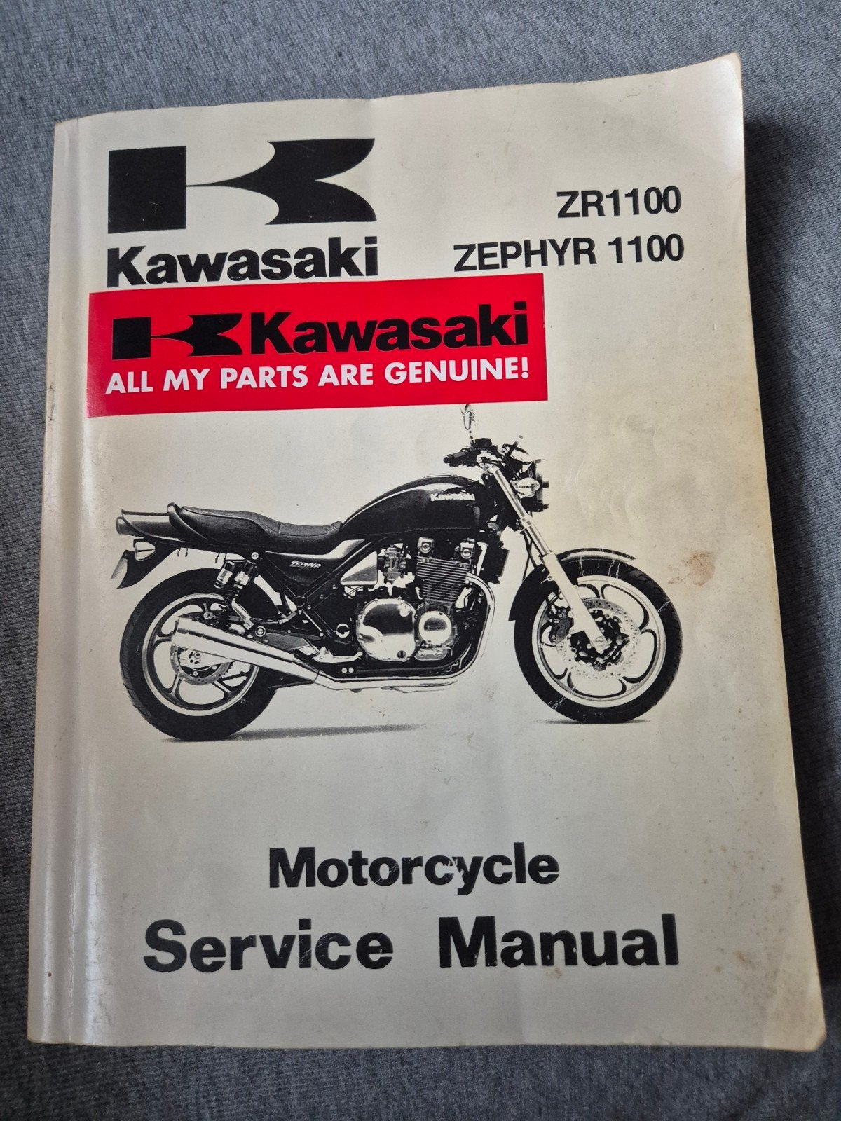 Kawasaki Zephyr 1100 service manual, Motos, Enlèvement, Kawasaki