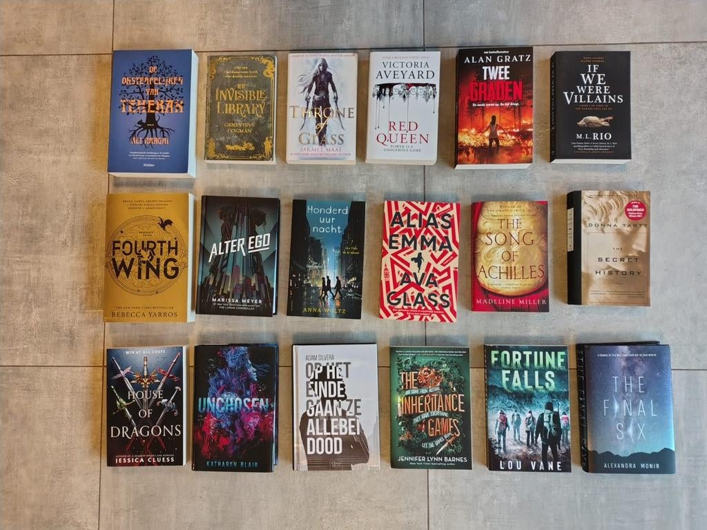 Engels en Nederlandstalige boeken, fictie, Enlèvement ou Envoi