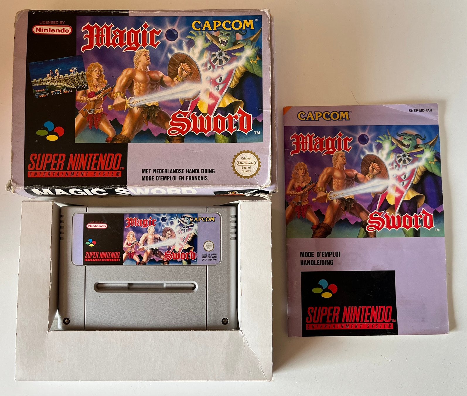 Magic sword super Nintendo PAL, Ophalen, Zo goed als nieuw