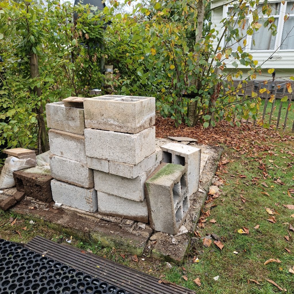 Blocs et pavés en béton, Enlèvement, Utilisé, Béton