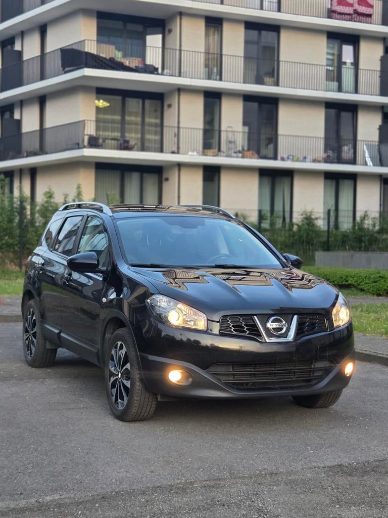 Nissan qashqai+2 Tekna 1.6dci (Nissan Onderhoudsboekje), Auto's, Stof, Zwart, Navigatiesysteem, 5 deurs