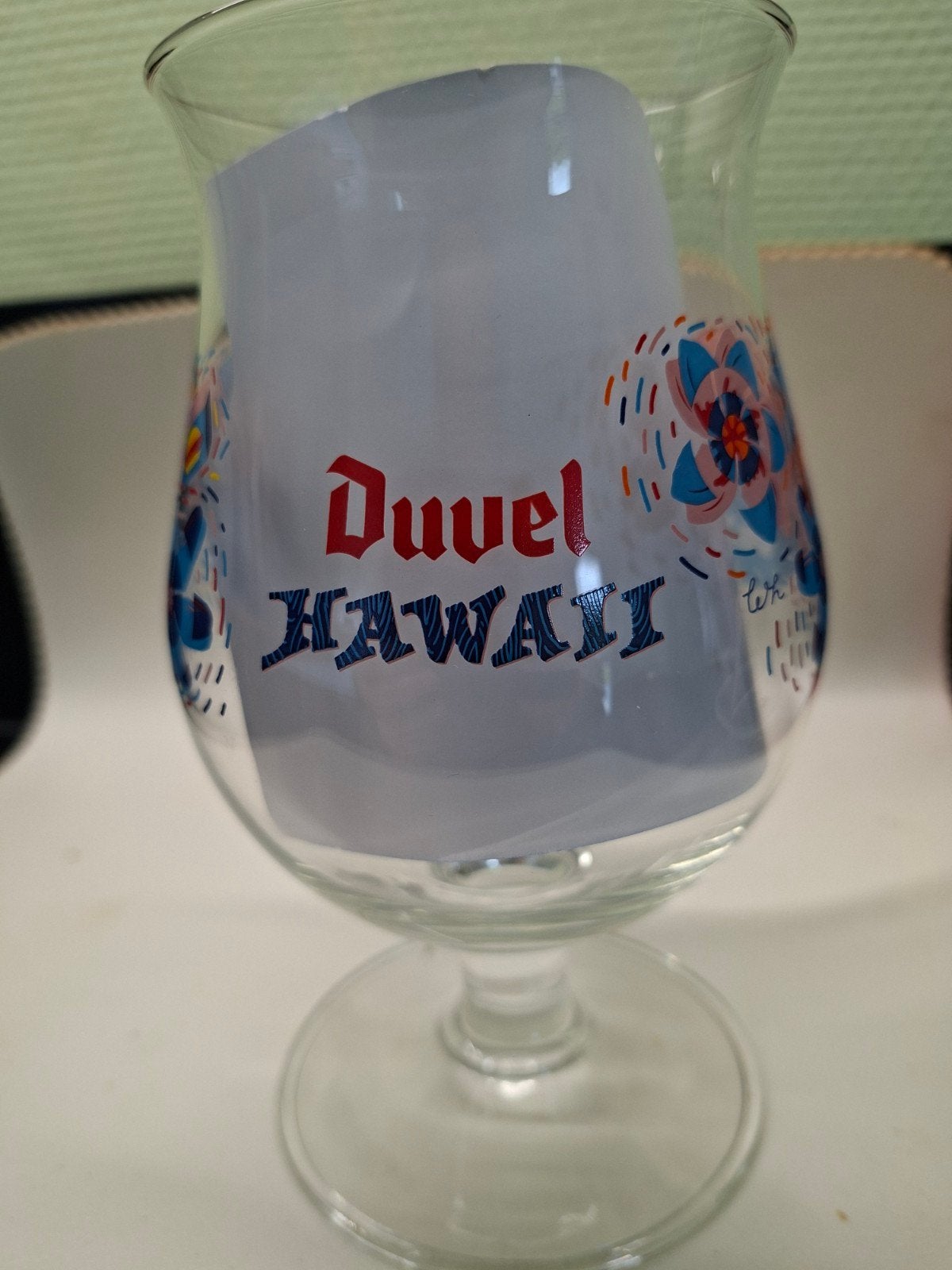 Duvel glas Hawaï, Ophalen of Verzenden, Duvel