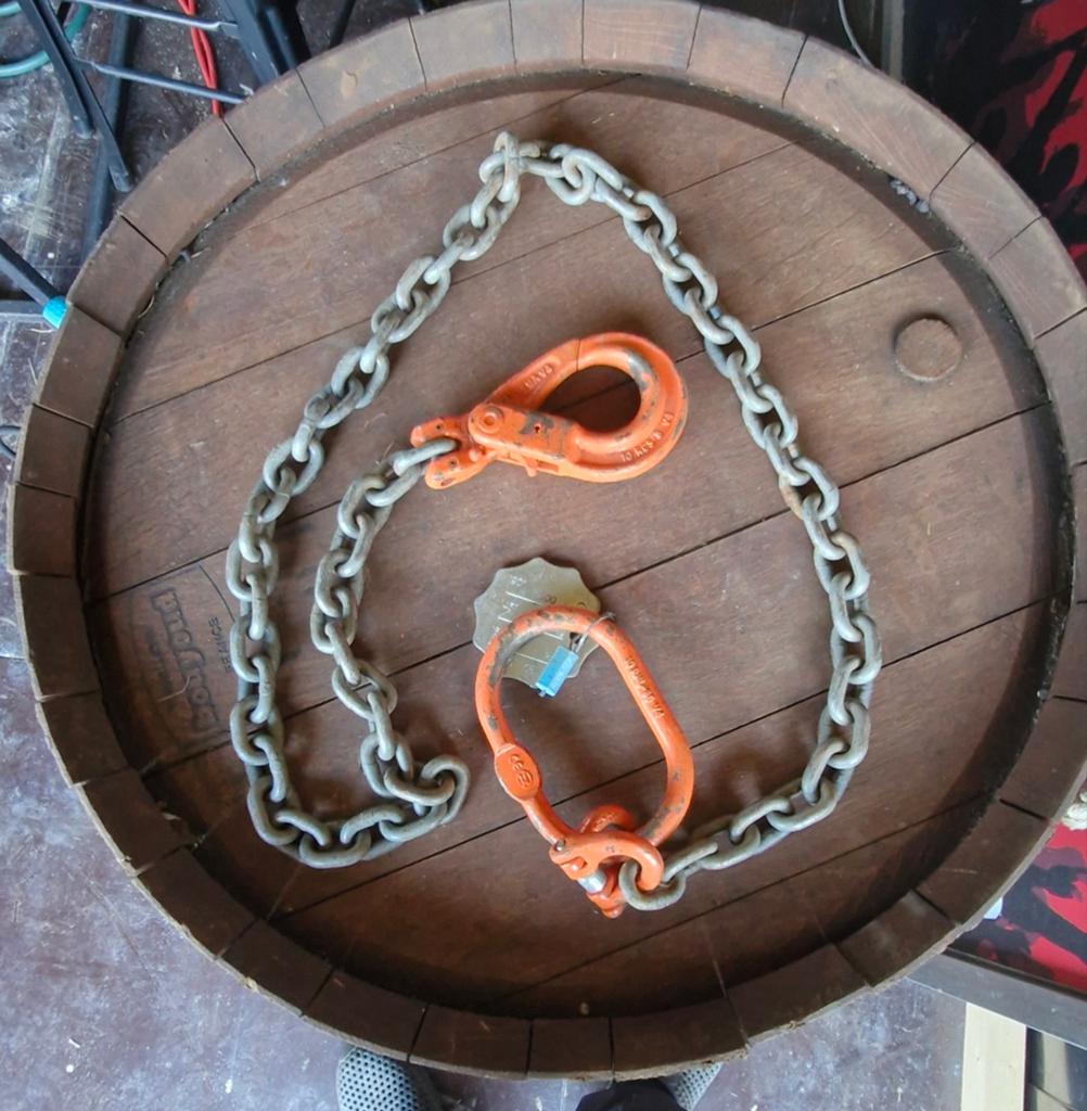Chaîne de levage avec crochet de sécurité - Charge de travai, Bricolage & Construction, Enlèvement ou Envoi, Utilisé, Manuelle