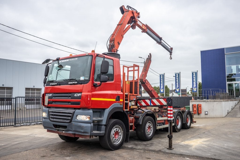 DAF CF 410-8X4+MKG 141A2 - EURO 5, Rouge, Euro 5, Achat, Entreprise