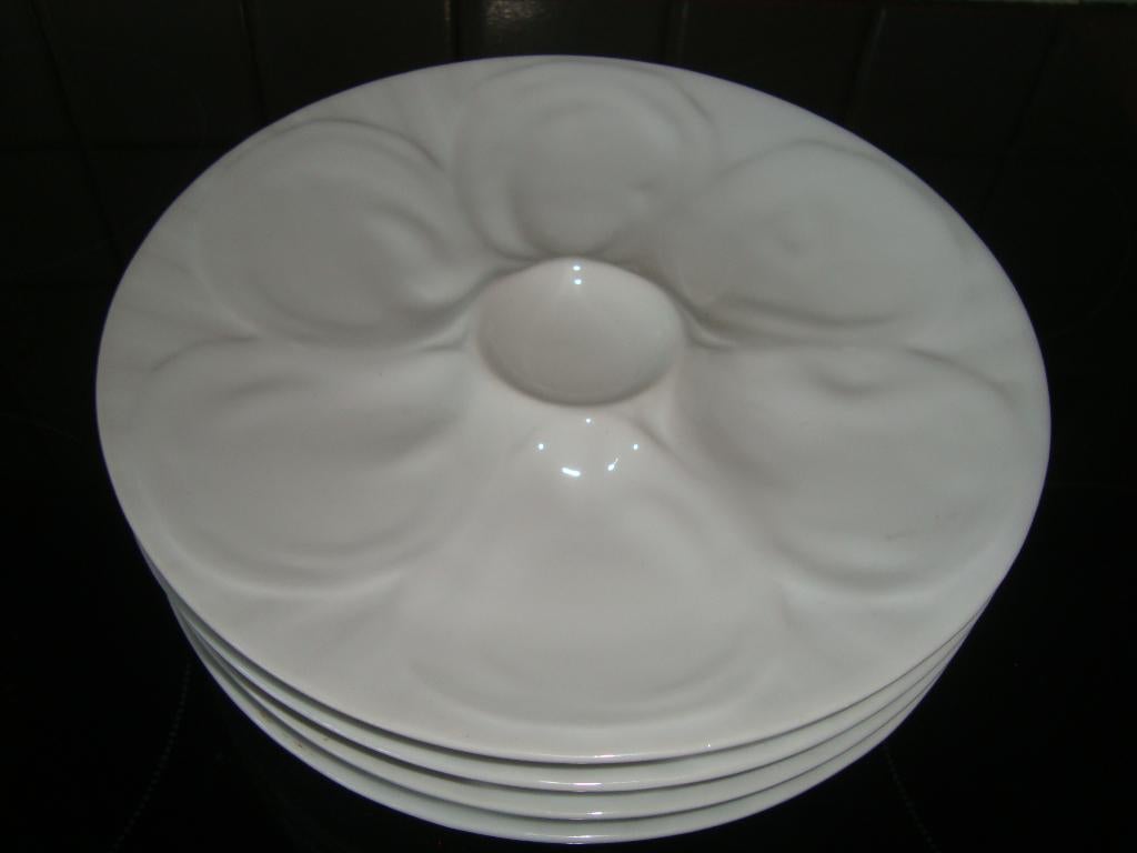 4 Vintage oesterborden., Antiek en Kunst, Ophalen