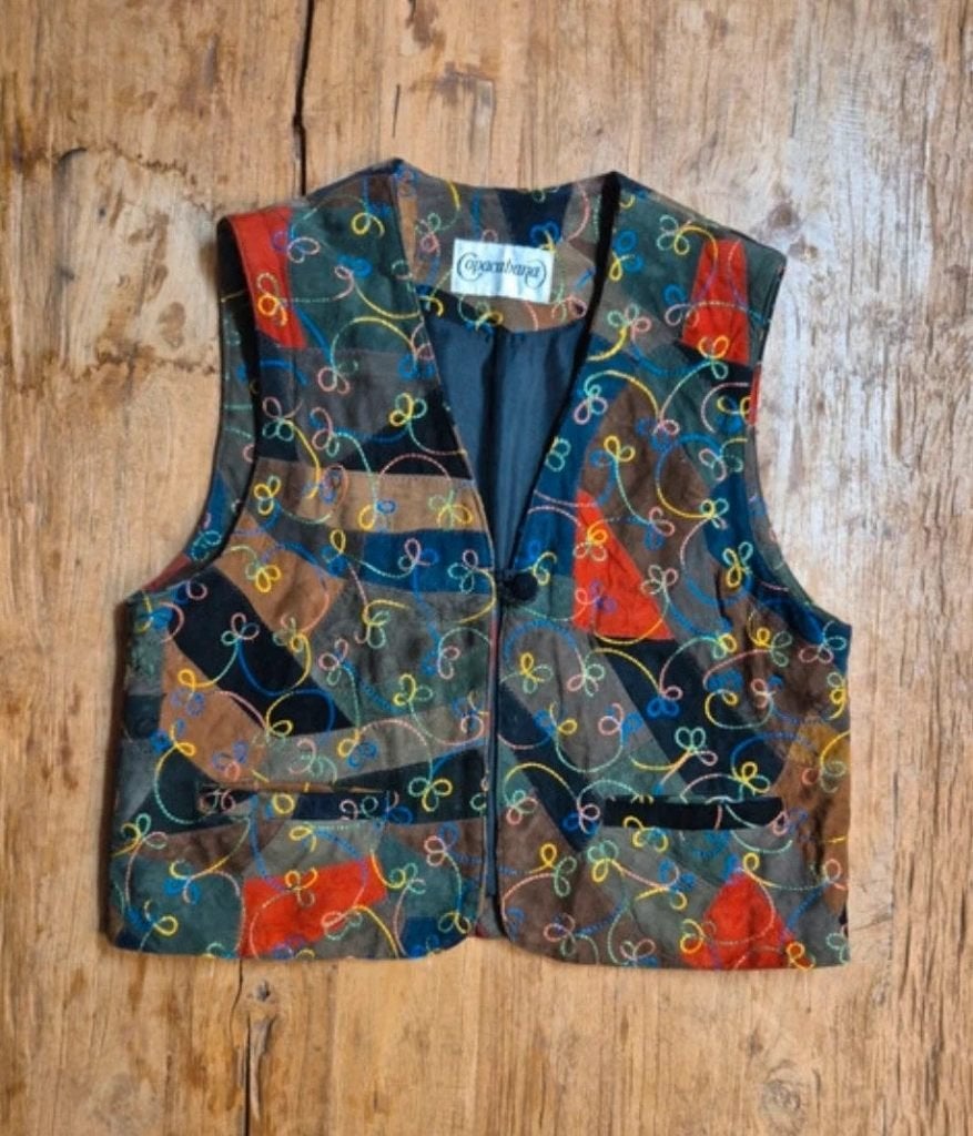 Patchwork dames gilet leer, Vêtements | Femmes, Röcke & kleider, Taille 38/40 (M), Enlèvement ou Envoi, Comme neuf