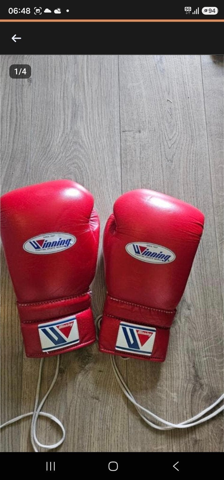 Winning bokshandschoenen met headgear, Ophalen of Verzenden