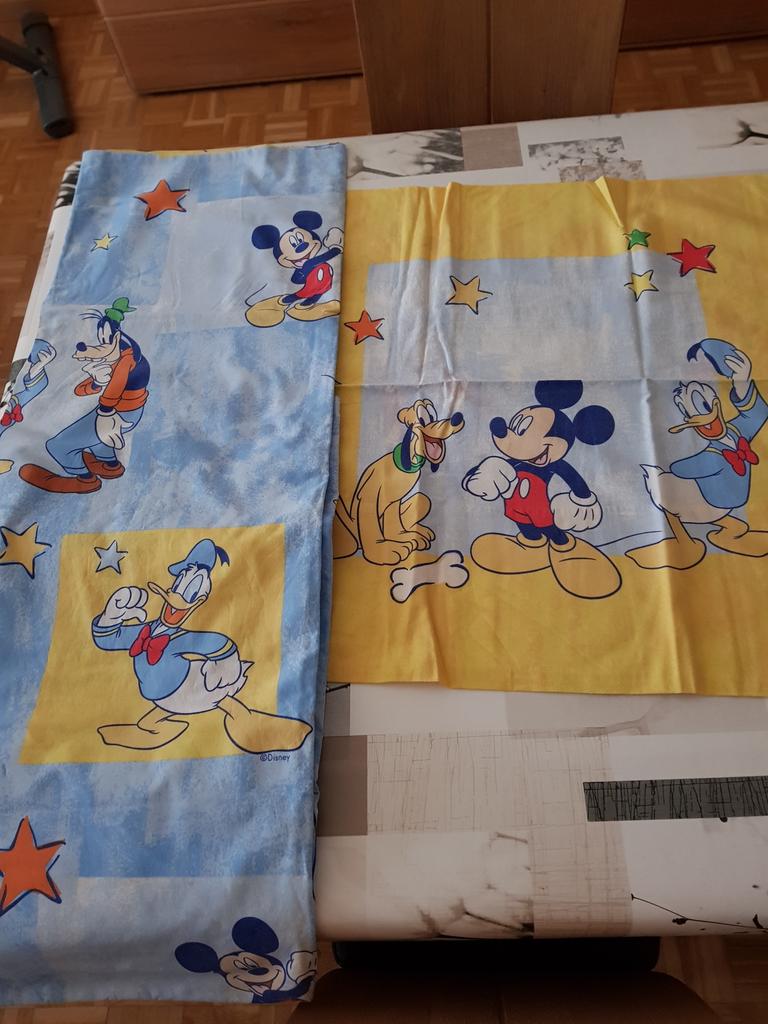 Dekbed overtrek met sloop, Mickey mousse, 1 per,goede staat, Ophalen, Gebruikt, Jongetje of Meisje, Dekbedovertrek