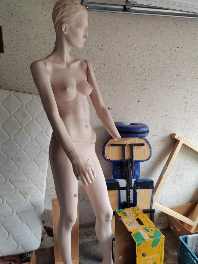 Etalagepop / Mannequin te koop (vrouwelijk model), Ophalen
