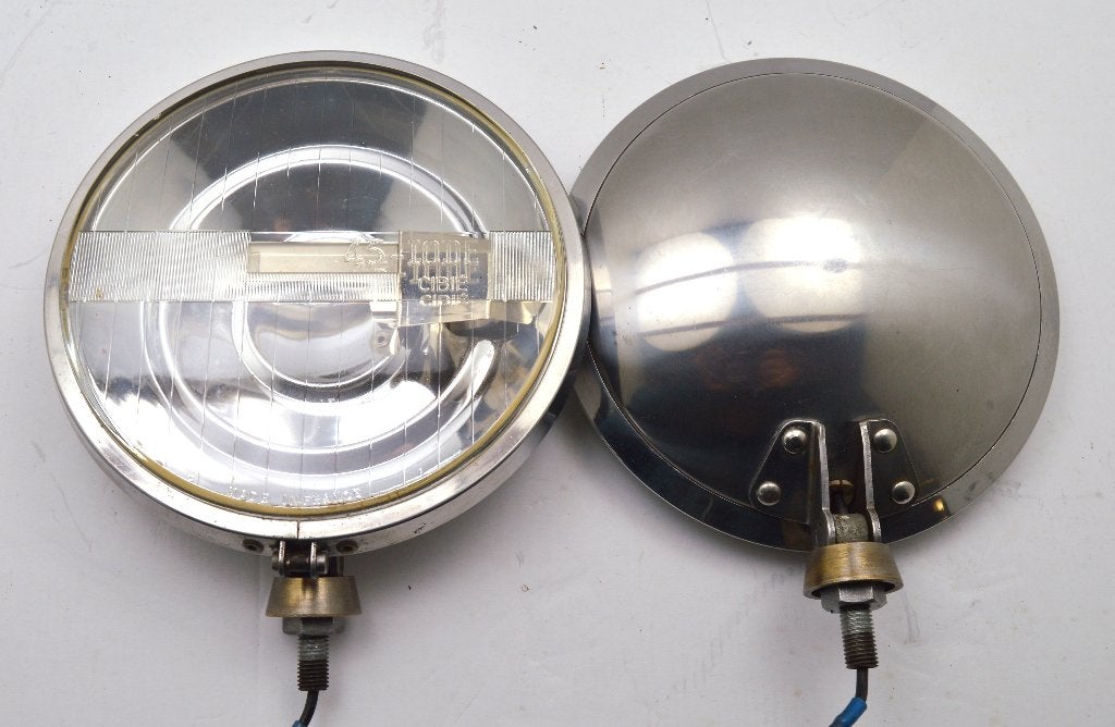 Projecteur Cibié Iode 45 en acier inoxydable l'ancien rallye, Enlèvement ou Envoi, Utilisé, Mercedes-Benz