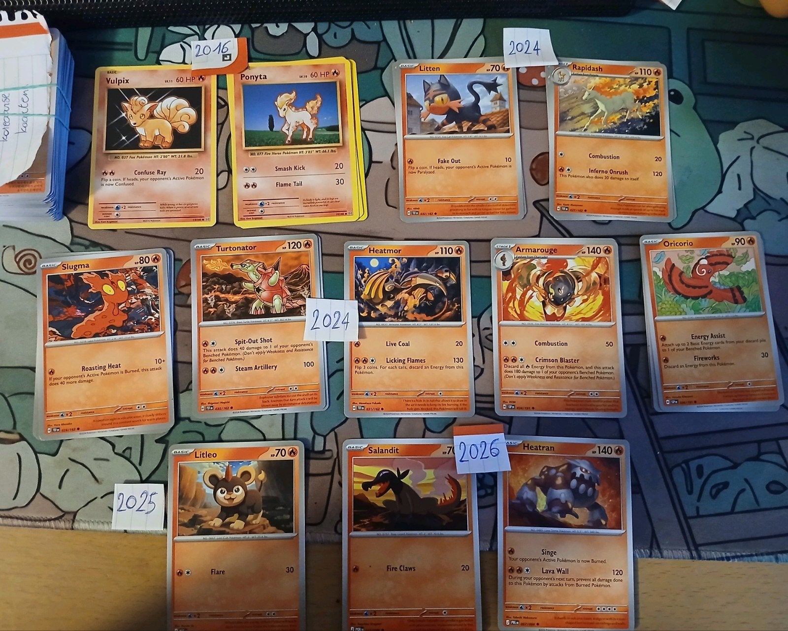 zon 214 Pokémon kaarten te koop,er zitten ook vintage kaarte, Ophalen, Gebruikt, Losse kaart
