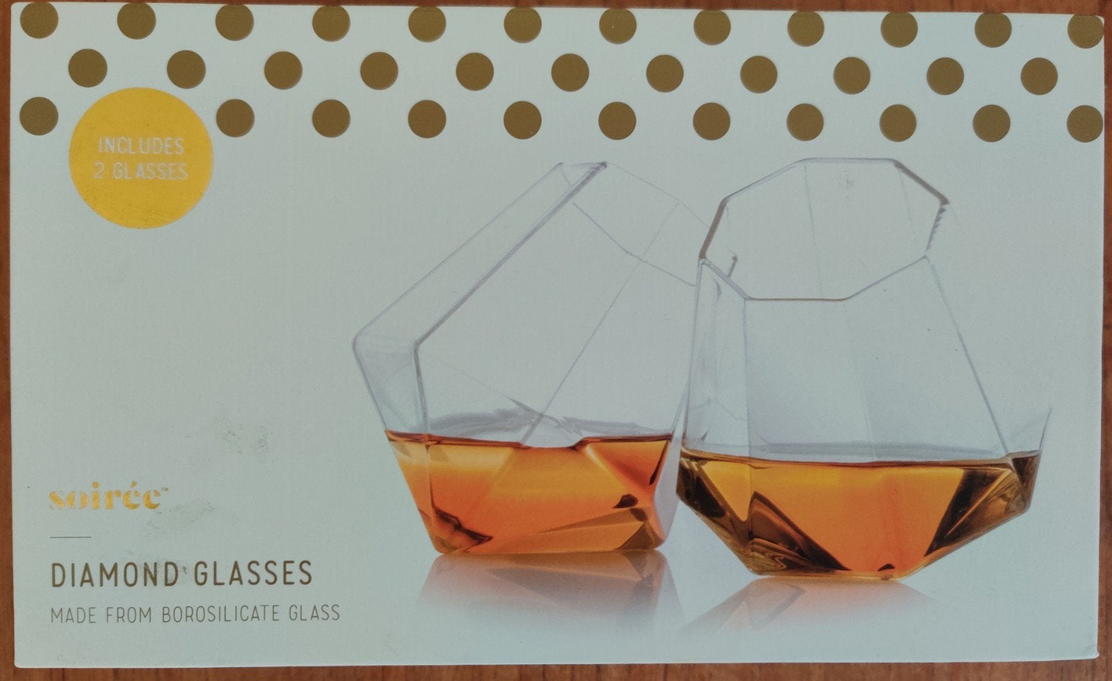 Soirée Diamond Glasses – set van 2 – NIEUW, Ophalen, Nieuw, Overige typen