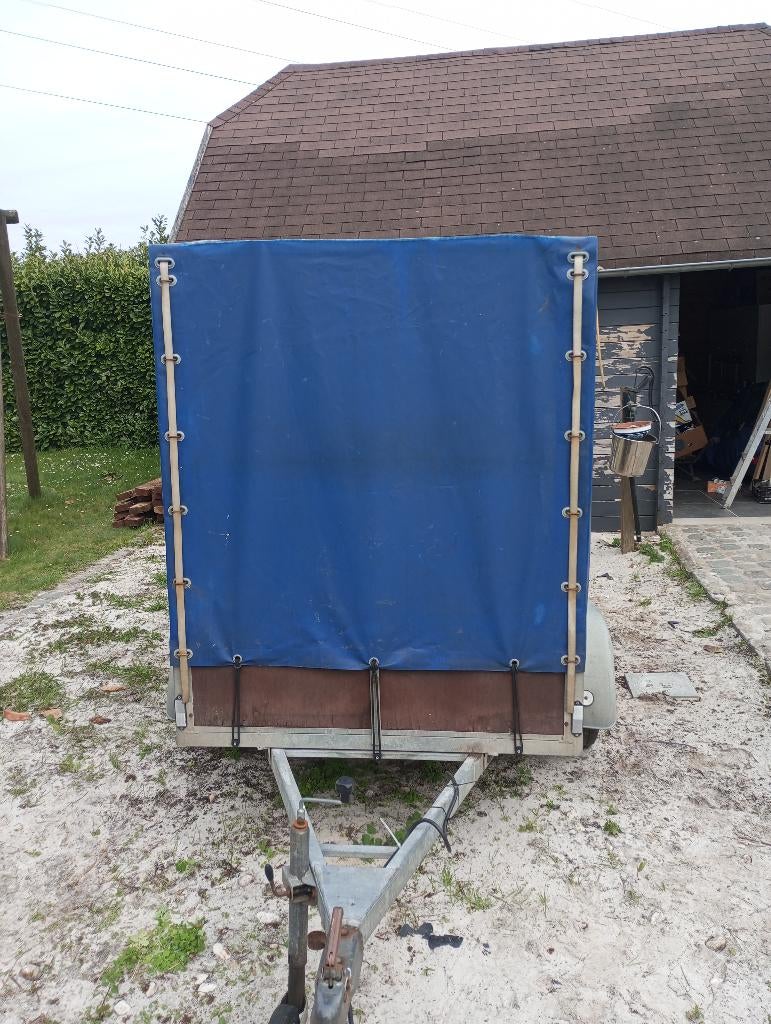 Aanhangwagen 750 kg overdekte, Ophalen, Gebruikt