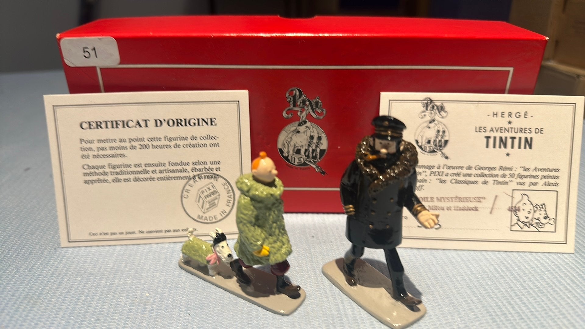 Tintin,Milou et Haddock, Collections, Enlèvement ou Envoi, Tintin, Comme neuf, Statue ou Figurine