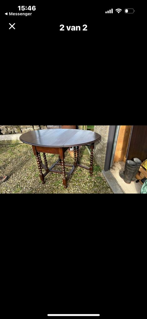 Mooi antieke ovale tafel, Antiek en Kunst, Ophalen
