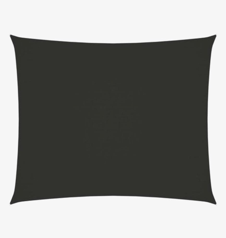 Zonnescherm/schaduwdoek 5x6m vidaXL antraciet, Jardin & Terrasse, Voiles d'ombrage, Enlèvement, Comme neuf