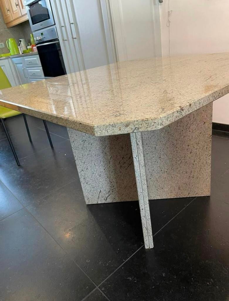 Mooie granieten zware tafel, Ophalen, Gebruikt