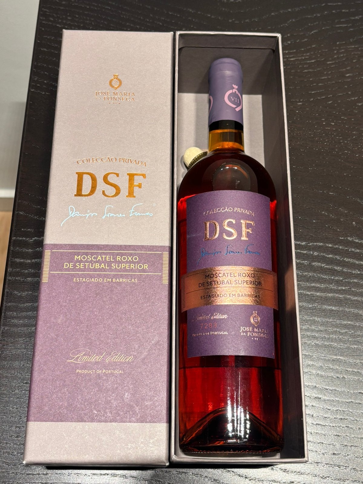 Exclusieve Dessertwijn Moscatel Roxo de Setúbal limited 2003, Neuf, Autres régions, Enlèvement ou Envoi, Pleine