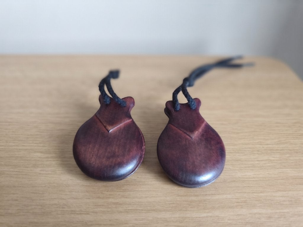 Houten castagnetten – paar – Spaanse percussie, Muziek en Instrumenten, Ophalen of Verzenden, Nieuw, Overige soorten